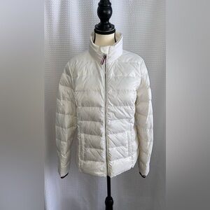 TOMMY HILFIGER white down‎ blend puffer Jacket size medium